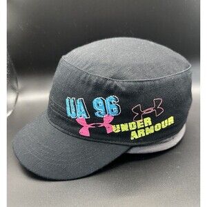 Under Armour UA 96 Cadet Hat - Black - Retro Y2K- VTG- Gorpcore